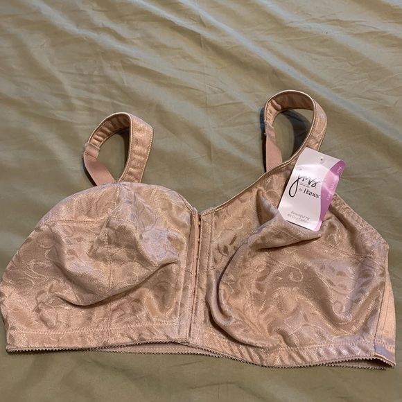🥰2/$10 - JMS front-close bra, wire-free, beige, 42DD - Picture 3 of 5